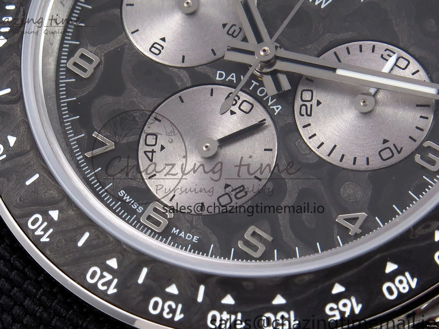 MiroTime 0321 Daytona EXCEPTIONAL-1 DIWF Best Edition Gray Dial on Black Nylon Strap SH Vibrant 1010